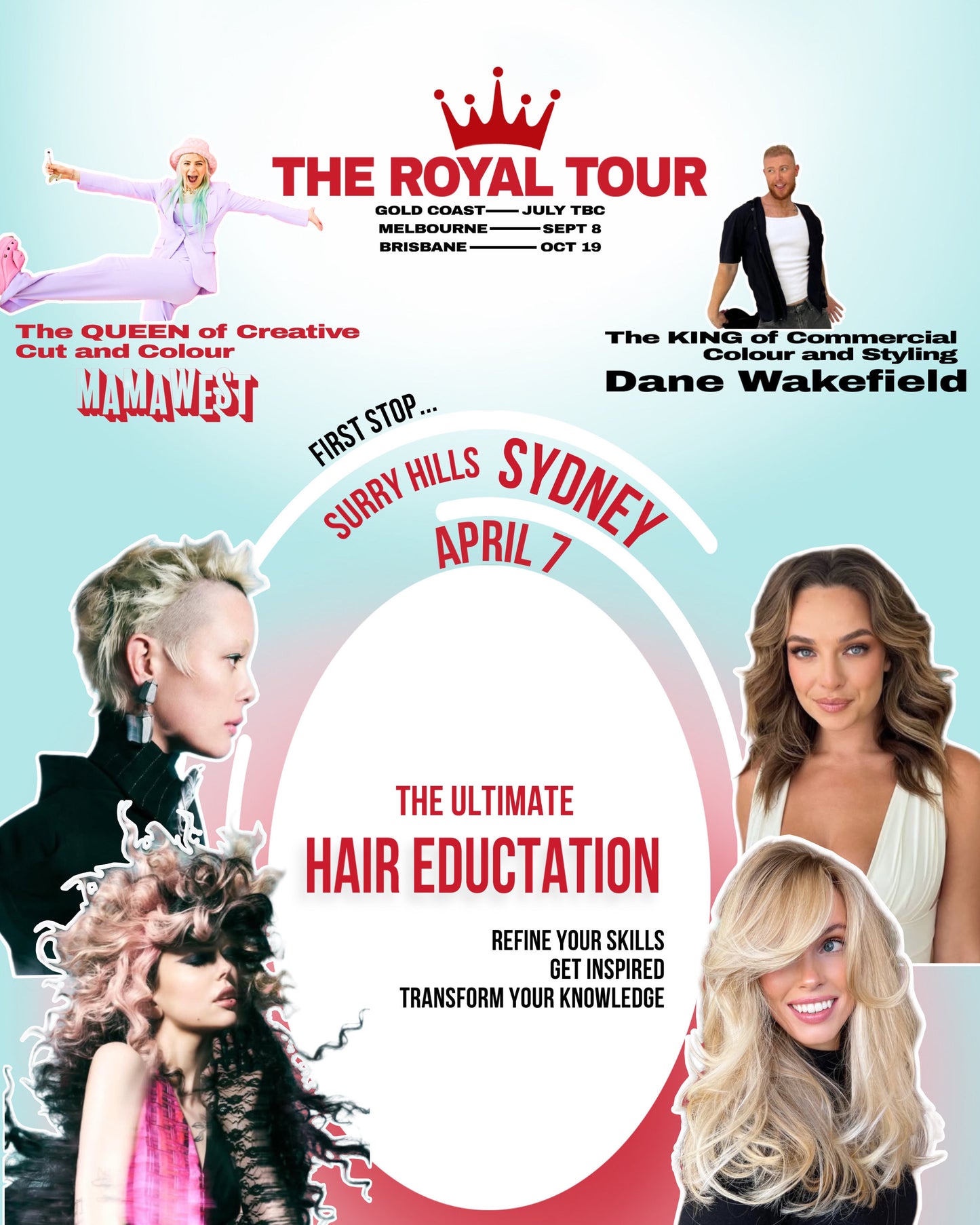 The Royal Tour, Melbourne: Mastering Commercial & Creative Hair